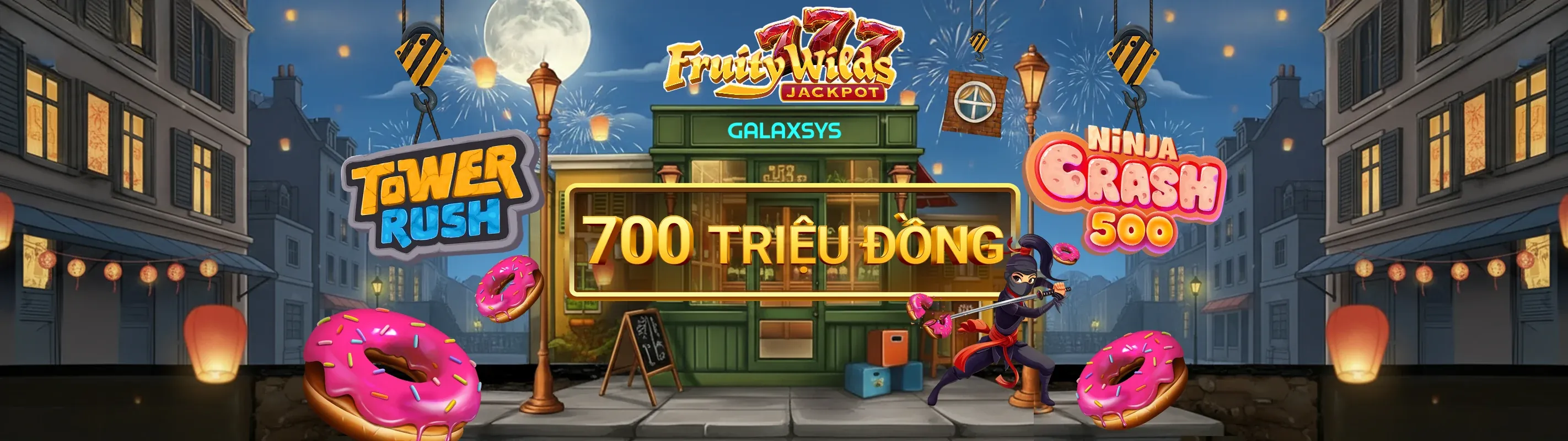 Sảnh sòng bạc t8bet nổ hũ sang trọng với ánh sáng vàng xanh